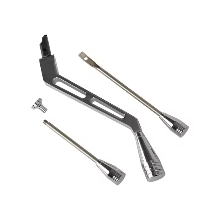 Kit De Tilt Para Palanca De Cambio Y Señal De Peligro De Aluminio Pulido Para Olds Buick 1967-1994 Barra Antigolpes Plata - 1