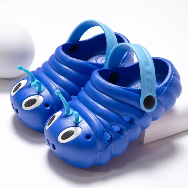 Zapatillas De Jardín Para Niños 2024 Dibujos Animados Caterpillar Playa Sandalias Verano Calzado Infantil De Alta Calidad Flip Flops Unisex Talla Ajustable Para Edad 3-6 Años - 1