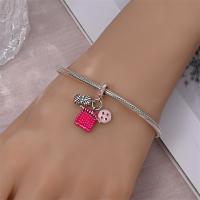 Reloj De Desayuno Con Encantos Diarios De Plata 925 Pendientes De Cuentas Exquisitos Para Pulseras DIY Joyería Colores Plata Rosa Azul Morado Rojo - details 3
