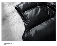 Chaleco De Plumón Para Hombre Cuello Alto Windproof Diseño Sencillo Casual Versión Suelta Para Otoño E Invierno - details 5