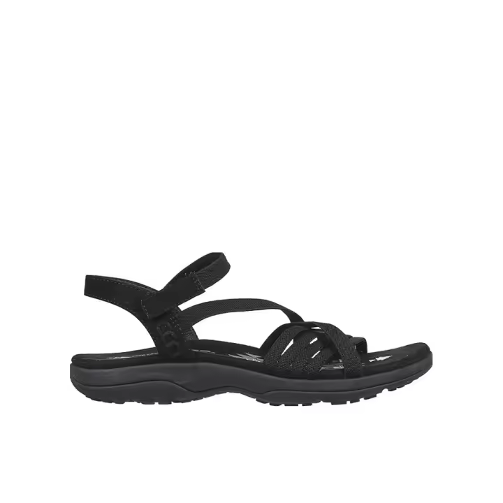 Skechers Reggae Slim - Summer Sandalias deportivas para mujer negras en textil 86349 - 1