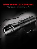 Linterna LED Recargable Potente Torcha Brillante Ultra T6 Con Zoom Para Camping Al Aire Libre Luz De Exterior Lámpara Torcha LED - details 4