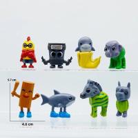 8pcs/Set Figuras De Acción PVC Mini Tung Tung Sahur Modelo Italiano Brainrot Juguete Para Adolescentes Y Adultos - details 1