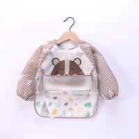 Bib De Bebé Impermeable Con Pico Para Niños Y Niñas Edad 1-3 Años Traje De Baño De Arte Con Bolsillo De Manga Larga Para Comer Y Ensechar - details 7