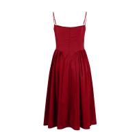 Vestido Midi Elegante Y Delgado Sin Espalda Para Mujer Vestido De Fiesta De Verano Elegante Con Suspensión Sólida Vestidos Para Mujer - details 40
