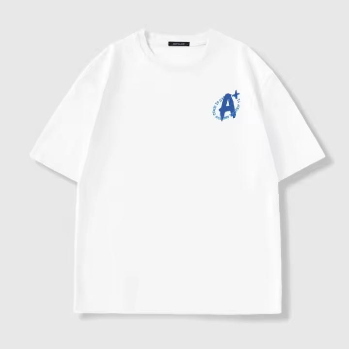 Camiseta De Algodón Puro Para Hombre Verano 2025 Estilo Suelto Y Casual Con Cuello Redondo Y Mangas Cortas Transpirable Y De Secado Rápido Para Deportes Y Parejas - 1