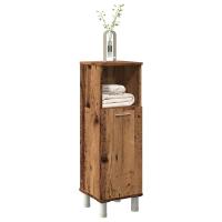 vidaXL Armario de baño madera contrachapada roble marrón 30x30x95 cm en color Marrón roble/Roble artisan/Blanco brillante y más | almacenamiento funcional diseño moderno para baño dormitorio sala - details 9