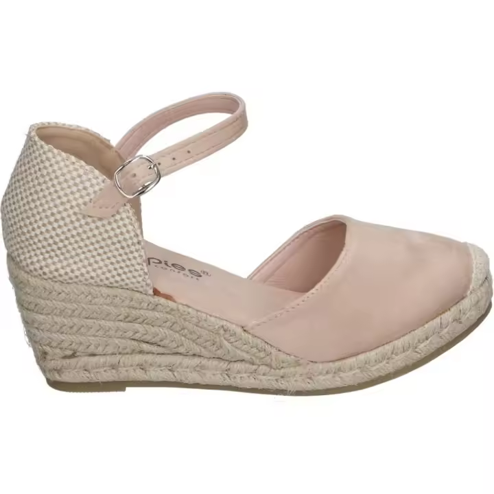 AMARPIES | Sandalias de Cuña Amarpies para Mujer – Alpargatas con Cuña en Color Beige – Yutes de cuña con Cierre de Hebilla – Espadrilles de Estilo Casual – Cuña Media – De Alta Calidad – Modelo ACX26484 - 1