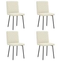 vidaXL Sillas de comedor 4 unidades terciopelo en color Marrón/Azul/Rosa y más | cómodas modernas ergonómicas para comedor cocina salón hogar - details 8