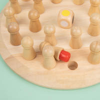 Juego De Memoria De Madera Juego De Ajedrez De Palos Tablero De Colores Juguete Educativo Montessori Para Niños Desarrollo Cognitivo - details 3