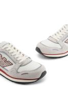 Emporio Armani Zapatillas Zapatos Hombre Blanco Rojo X4X537 XN730 T410 - details 1