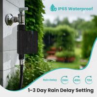 Medidor De Agua Con Timer WiFi Solar De MoesHouse IP65 Impermeable Con Entrada De Latón Sensor De Temperatura Y Humedad Del Suelo Compatible Con Tuya UK - details 11