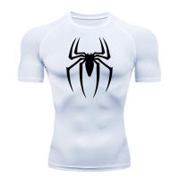 Camiseta De Compresión Para Hombre Con Estampado De Araña Secado Rápido Camiseta Deportiva Transpirable Manga Corta Para Gimnasio Y Correr Primavera Verano Tallas M-3XL - details 6