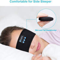 Mascarilla De Sueño Con Auriculares Bluetooth Comodidad Elástica Suave Música Wireless Earphones Estilo Ows Headband - details 3