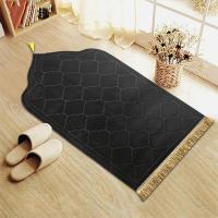 Carpetas De OraciónIslamicas Con Borlas Y Antideslizantes De Terciopelo Grueso Y Geométricas Para El Hogar Y La Sala De Estar - details 5