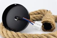 Lámpara Colgante Vintage De Hilo De Jute MANVIV Luz Pendente Industrial E27 Para Interior Estilo Retro Para Sala De Estar/Bar/Loft - details 5