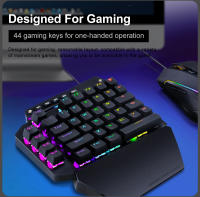 Teclado Mecánico De Juego E-YOOSO K700 RGB Con Switches Rojos Y Cableado 44 Teclas Programables One-handed Para PC Y Laptop - details 5