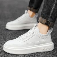Zapatos Deportivos Para Hombre De Cuero PU De Alta Calidad Con Plataforma Casual Moda Comodidad Tenis Zapatos Vulcanizados - details 2