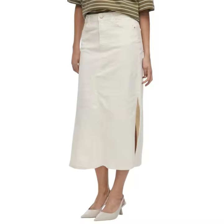 VINUS HW MIDI DENIM SKIRT  Cloud Dancer - 1