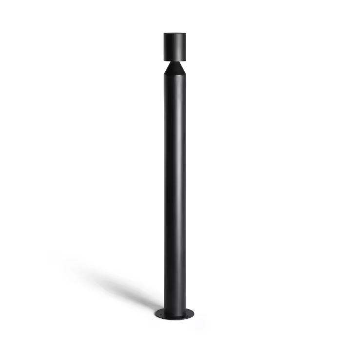 Ledkia Baliza de Pie Exterior LED 6W 90cm Aluminio Cashel Negro - 1