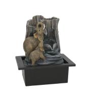 Gissed - Fuente Decorativa con Elefantes y Cascada, Diseño Relajante y Natural, Ideal para Decoración de Hogar, Oficina o Jardín, Estilo Zen con Circulación de Agua, Fabricada en Resina de Alta Calidad, Perfecta para Crear Ambientes Tranquilos y Elegantes - details 2