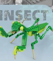 Nuevos Creativos Serie De Insectos Bloques De Construcción De Mariposa Colección De Modelos Biológicos De Beetle Mantis Decoración Juguetes Para Niños Y Adultos - details 4