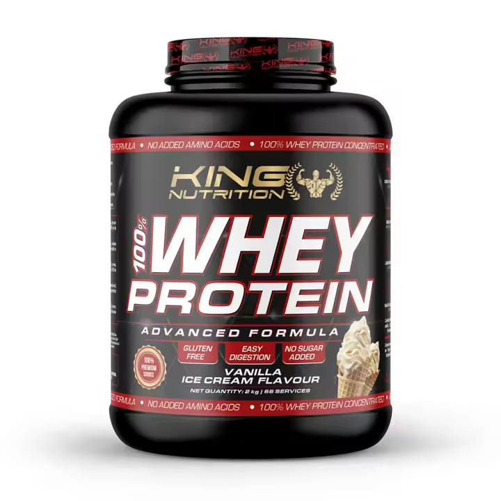 100% Whey Protein 2kg King Nutrition Proteina Concentrada* - 1