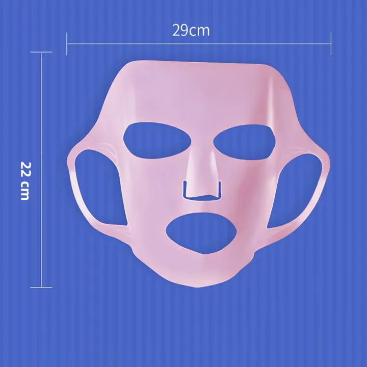 Máscara Facial De Silicona 3D Para Mujer Herramienta De Cuidado De La Piel Reutilizable Antiarrugas Firmeza Fijación De Orejas - 1