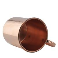 Copa De Cobre Pura 16OZ Para Moscow Mule Hecha a Mano Acabado Liso Y Pulido Ideal Para Cocteles Café Y Cerveza - details 0