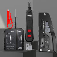 Set De Herramientas De Reparación De Enlaces AMPCOM RJ45 Con Prueba De Red Y Cortador De Cable 12 En 1 Incluye Conectores RJ45 RJ11 Herramienta De Punchedown Para Cable Ethernet - details 20
