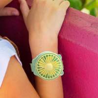 Mini ventilador con reloj | Mini ventilador con dibujos animados | Enfriador de aire portátil para estudiantes, hogar y viajes - details 1