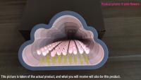 Lámpara De Noche Creativa Tulipán Nube Mar De Flores Luz Atmosfera Transparente Regalo Para Amantes Del Qixi Decoración De Escritorio - details 16