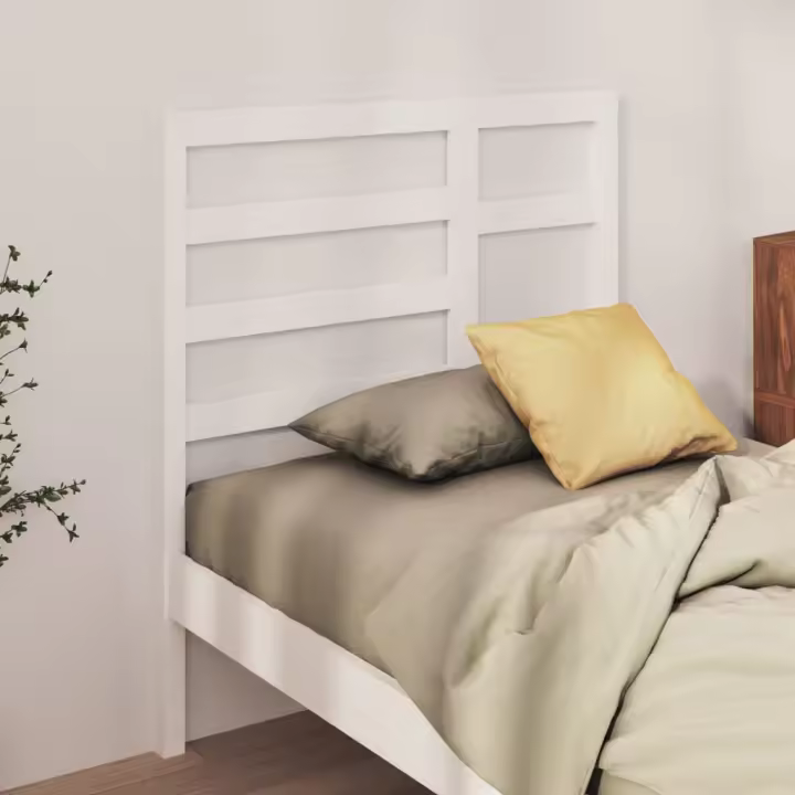 Cabecero de cama madera maciza de pino blanco 96x4x104 cm - 1