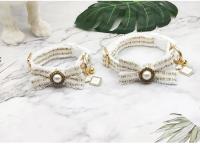 Correa Y Collar De Perro Con Encaje Y Perlas Vintage Para Pequeños Y Medianos Perros Con Cuello Ajustable Y Campanas Accesorios Para Mascotas - details 4