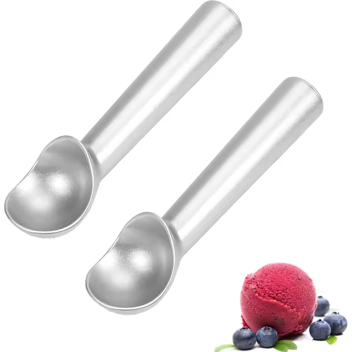 cucharas para helado duro, puré de frutas y puré de papas, herramienta profesional para postres, mango anticongelante. - 1