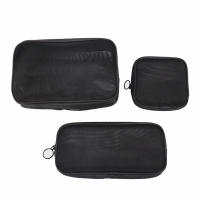 Nueva Bolsa De Maquillaje Transparente De Malla Pequeña Y Grande Organizador De Viaje Portátil Para Cosméticos Y Labiales Material De Poliéster - details 5