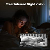 Cámara De Seguridad Inteligente MOESTuya WiFi Interior Con Visión Nocturna Infrarroja Y Detección De Movimiento Y Sonido Monitor Panorámico De Patrulla HD 4MP - details 4