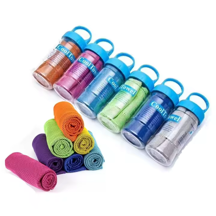 Toalla de Enfriamiento, Toalla Deporte Gimnasio para Hombre & Mujer, La Toalla de Viaje es Ligera, Ice Towel/Cooling Towel/Toalla Refrescante Ideal para Correr, Yoga, Golf y Senderismo - Gym Sudor Toalla  	100Largo x 30Ancho centímetros - 1