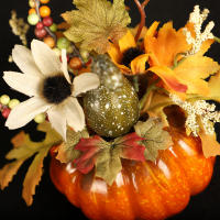 Simulación De Calabaza Para Mesa Pendulum Festival De La Renta Halloween Color De Otoño Decoración De Hogar Hoja De Maple Pomelo Proporciones De Figuras Y Miniaturas - details 4