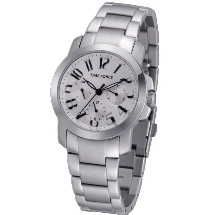 Time Force Tf3251l02  Reloj Para Para Mujer Color Blanco - 1