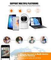 Cámara De Seguridad IP WiFi Inalámbrica 5MP 5G Con Visión Nocturna Y Rastreo Automático AI Monitor De Bebé Sistema De Vigilancia Doméstica Interior - details 6