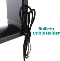 Soporte para auriculares con clip de cable, universal ajustable para auriculares con clip de auriculares para juegos de pantalla de montaje-Negro - details 3