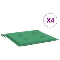 vidaXL Cojines para silla de jardín 4 uds tela 50x50x3 cm Color Gris,  Verde,  Negro y mas Cojín Decorativo de Asiento Cojines de muebles de salon - details 3