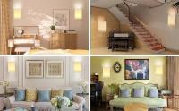 Lámpara De Pared LED Recargable Con Control Remoto Y Luz Nocturna Para Iluminación Interior Ajustable Para Dormitorio Sala De Estar Pasillo Decoración De Hogar - details 8