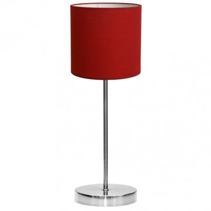 Lámpara de Mesa FABRILAMP Planetario Cromo/Rojo | Diseño Moderno - 1