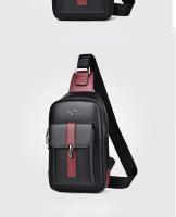 Bolsa De Hombro Para Hombre En Cuero Multi-funcional Deportiva Impermeable Para Correr Y Entrenar Bolsa Mensajera De Viaje Cruzable - details 16