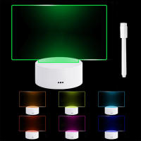 Lámpara Nocturna LED Creativa Con Tablero De Notas Y Pluma Poder USB Regalo Para Niñas Y Amigos Para El Dormitorio - details 0