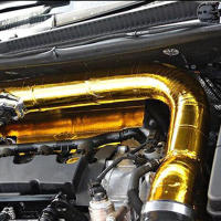 Cinta De Aislamiento Térmico Autoadhesiva De 5m Para Tubo De Escape De Automóvil Barro De Vidrio Dorado Barreira Térmica - details 7