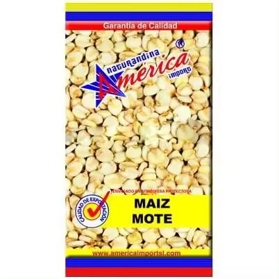 America Maíz Mote Bolsa 500g: Maíz mote de excelente calidad, perfecto para sopas y platos tradicionales. - 1