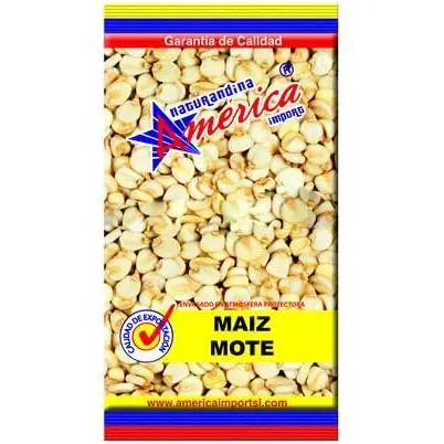 America Maíz Mote Bolsa 500g: Maíz mote de excelente calidad, perfecto para sopas y platos tradicionales. - 1